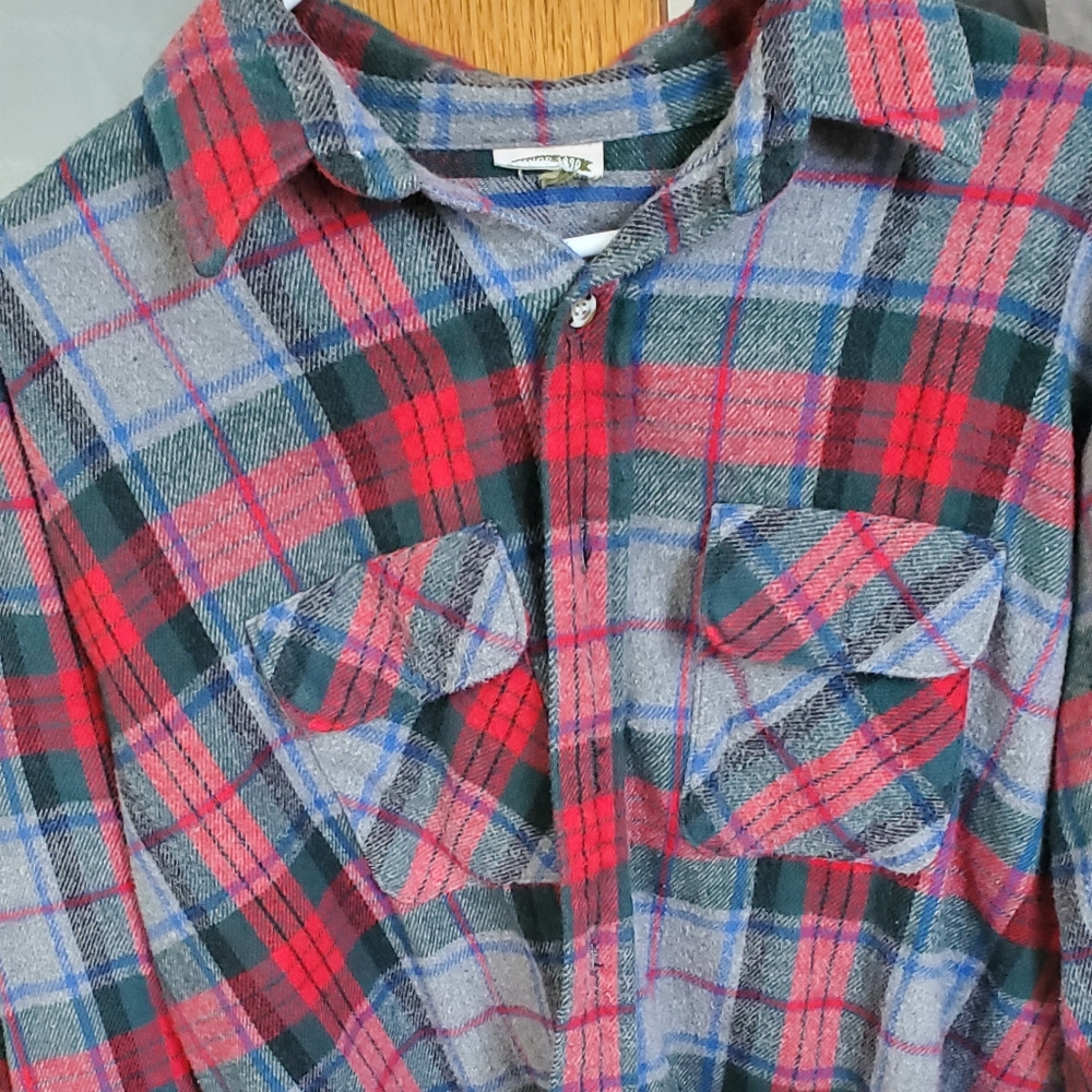 Thick flannel pullover